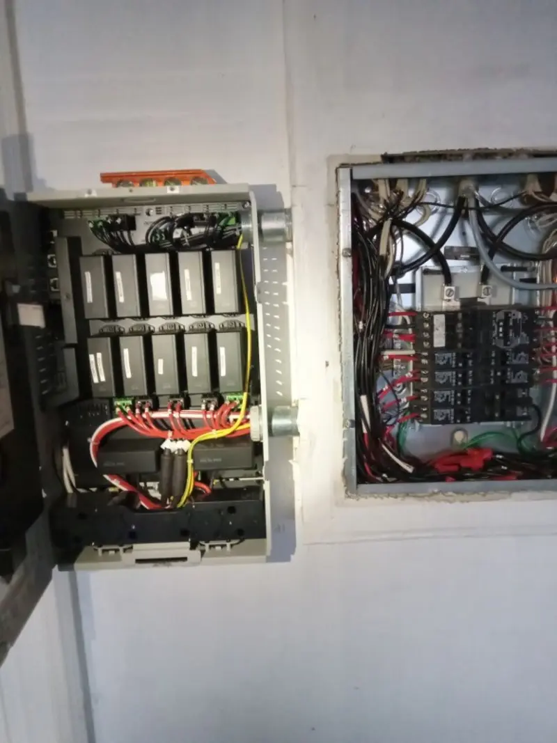 Electrical panel upgrade completed for Security Camera Wiring in Tropical Park